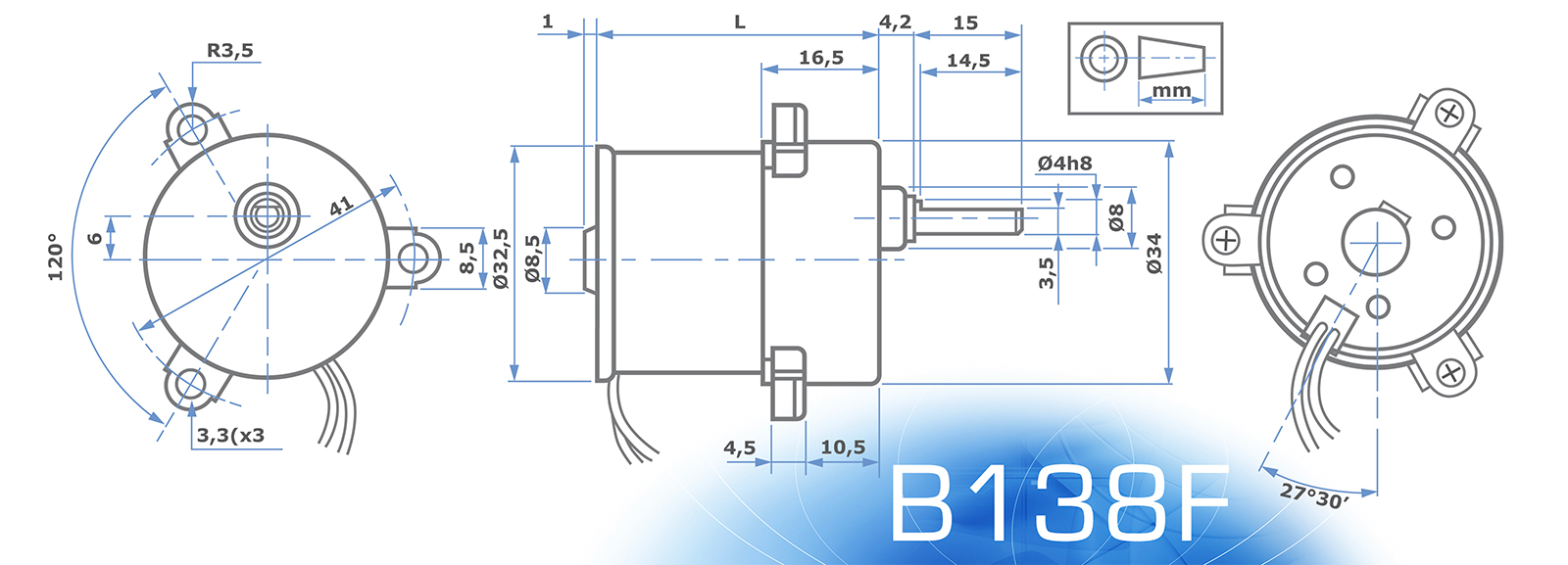 Micro Motor BS138F.4 12.72 