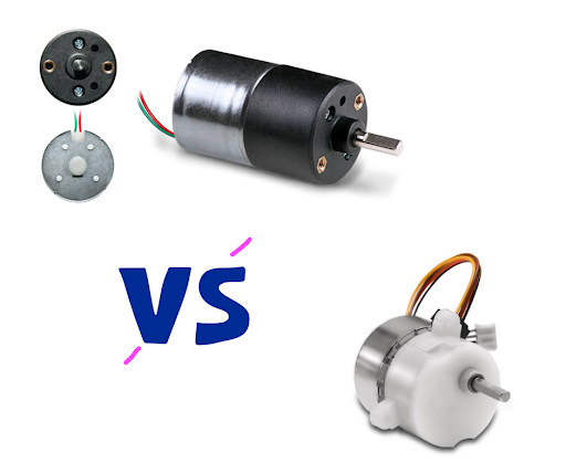 DC gear motor vs stepper gear motor: all the differences